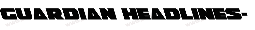 Guardian headlines字体转换
